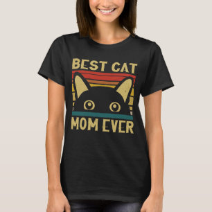 Camiseta Melhor Gato Mãe, Proprietária De Gatos Engraçado,