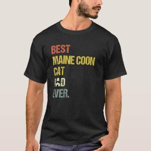 Camiseta Melhor Gato Maine Coon Pai de Gato Gato