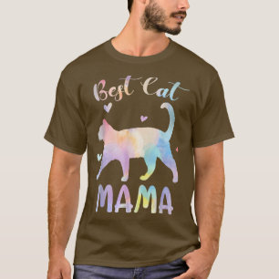 Camiseta Melhor Gato Mamãe Colorida Gatos Mamãe Oferece Dia