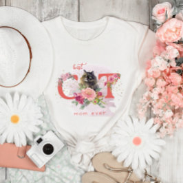 Camiseta Melhor Gato Mamãe Feita Gatinho Feliz Dia das Mães