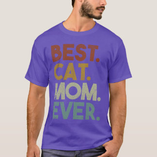 Camiseta Melhor Gato Mamãe Sempre Louca Garota Gato