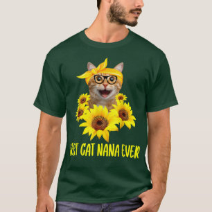 Camiseta Melhor Gato Nana Nunca Vovó Girassol