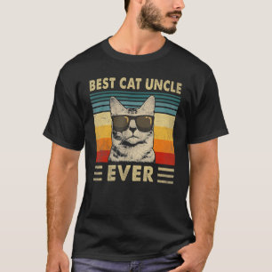 Camiseta Melhor Gato Tio Alguma Vez Vintage Retro Cat Pai P