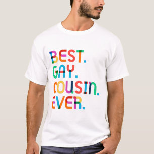 Camiseta Melhor Gay primo de sempre, melhor presente de pri