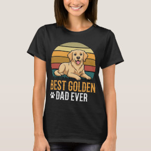 Camiseta Melhor Golden Retriever Pai de Sempre Cachorro Ret