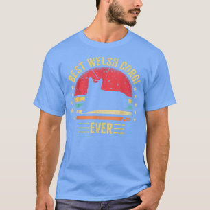 Camiseta Melhor Gráfico de Corgi de Galês Retro Engraçado