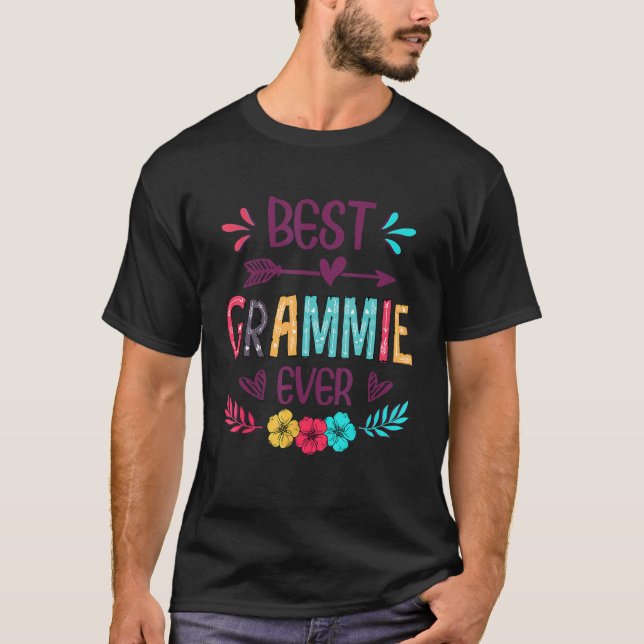 Camiseta Melhor Grammie Já Flores da Vida Grammie (Frente)
