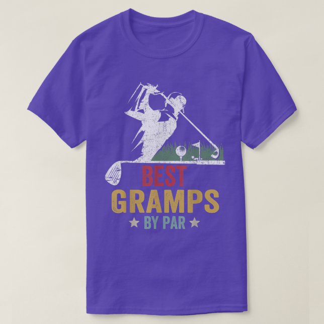 Camiseta Melhor Grampo de Golfe do Par Pai Golfer do Pai (Frente do Design)