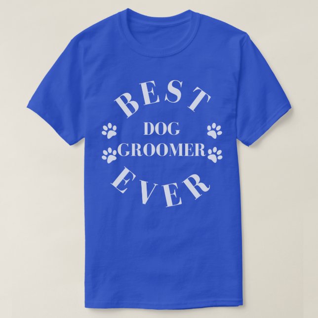 Camiseta Melhor Groomer De Cachorro Alguma Vez Dançando Os  (Frente do Design)