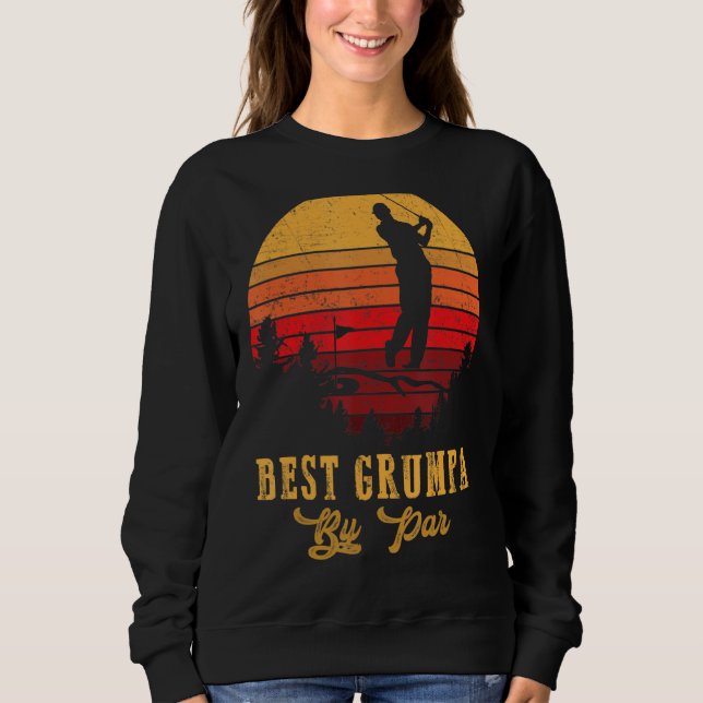Camiseta Melhor Grumpa Do Dia de os pais Par Golfe (Frente)