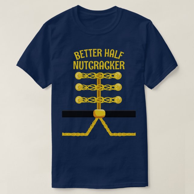 Camiseta MELHOR HALF Nutcracker Correspondendo Família PJ C (Frente do Design)