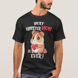 Camiseta Melhor Hamster Mãe Alguma Vez Bonita Dia de os nam