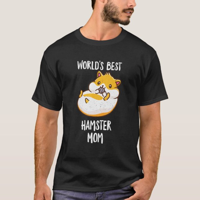 Camiseta Melhor Hamster Mãe Mamãe Mãe Hammy (Frente)