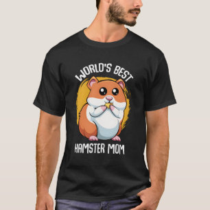 Camiseta Melhor Hamster Mãe Pet Rodent Cuta Adorável Do Mun