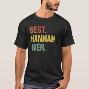 Camiseta Melhor Hannah Já Retro Engraçado Nome Humor Apelid