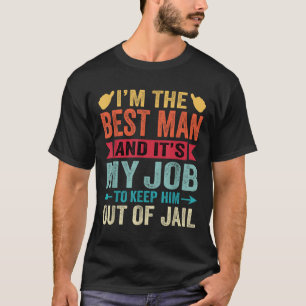 Camiseta Melhor Homem Retro Casamento Padrinhos Piadas Noiv