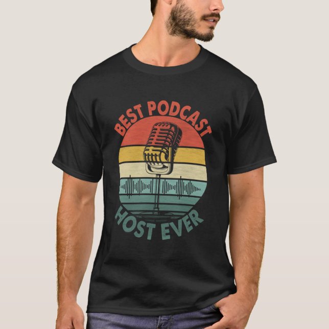 Camiseta Melhor host Podcast Ever Podcaster Podcaster Inter (Frente)
