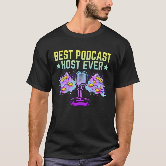 Camiseta Melhor host Podcast Ever Podcaster Podcaster Inter (Frente)