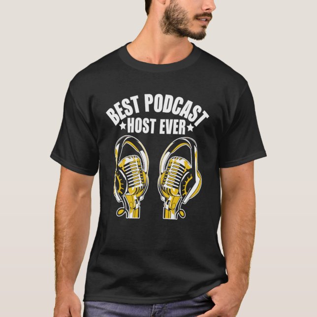 Camiseta Melhor host Podcast Ever Podcaster Podcaster Inter (Frente)