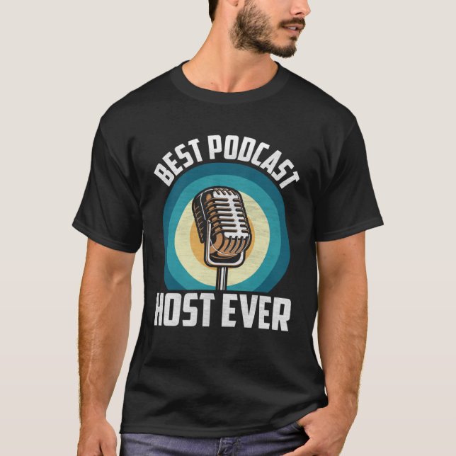 Camiseta Melhor host Podcast Ever Podcaster Podcaster Inter (Frente)