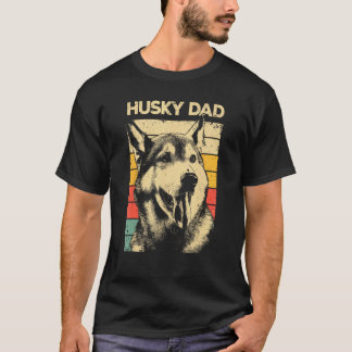 Camiseta Melhor Husky Para Pai Homens Husky Siberiano Cacho