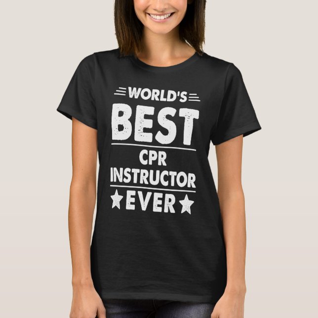 Camiseta Melhor Instrutor de RCP do Mundo Já (Frente)