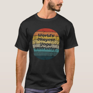 Camiseta Melhor Instrutor de Yoga do Mundo Estilo Vintage P