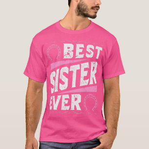 Camiseta Melhor Irmã Ever Horseback Rapariga de Cavalo