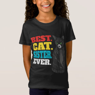 Camiseta Melhor Irmã Gato Nunca Amantes De Gato De Gato