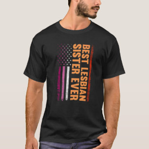 Camiseta Melhor Irmã Lésbica, Orgulho gay Lgbt Lésbica