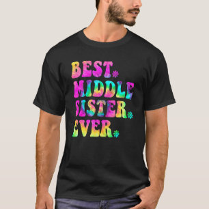 Camiseta Melhor Irmã Média Irmã Irmã Irmã Irmã Irmão Aniver