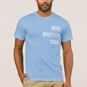 Camiseta Melhor Irmão do Mundo - PERSONALIZÁVEL
