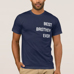Camiseta Melhor Irmão do Mundo - PERSONALIZÁVEL