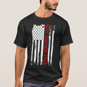 Camiseta Melhor Irmão Ever American flag Fatheru2019s D
