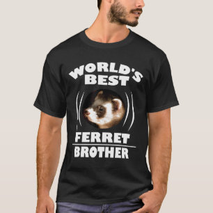 Camiseta Melhor Irmão Ferret Proprietário do Mundo