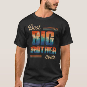 Camiseta Melhor Irmão Grande Nunca Homens Retrorna Decoraçã