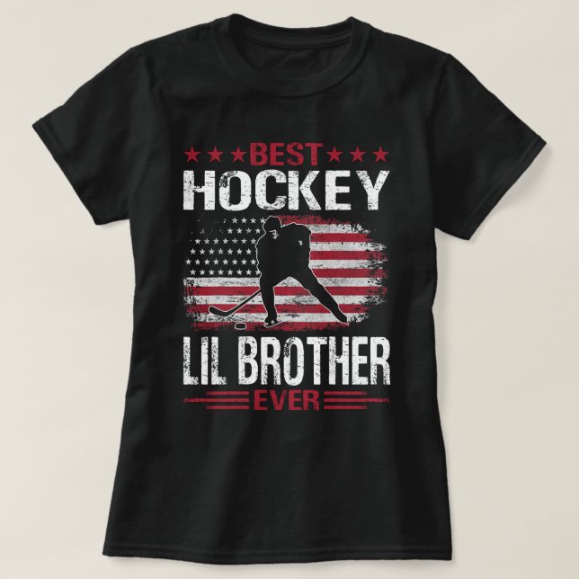 Camiseta Melhor IRMÃO LIL DE Hóquei (Frente do Design)