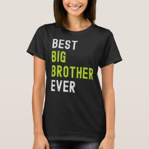 Camiseta Melhor Irmão Mais Velho de Todos Adolescente Irmã