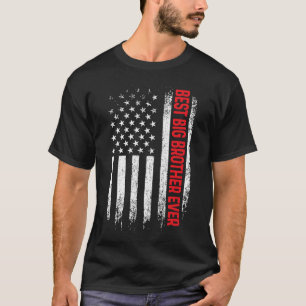 Camiseta Melhor Irmão Mais Velho de Todos Bandeira American