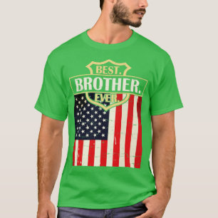 Camiseta Melhor Irmão Nunca Feliz Pai Férias de Verão