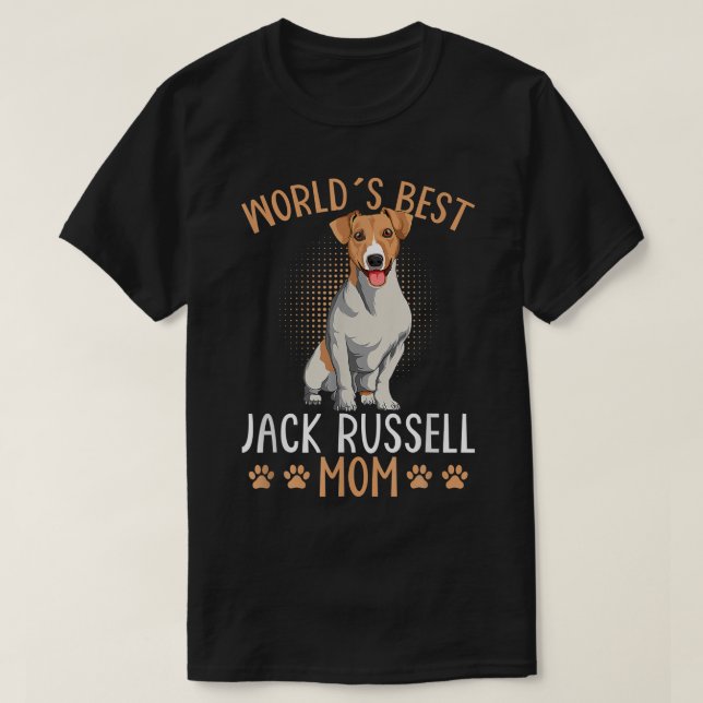 Camiseta Melhor Jack Russell Terrier Mãe Cachorro Mama Dive (Frente do Design)