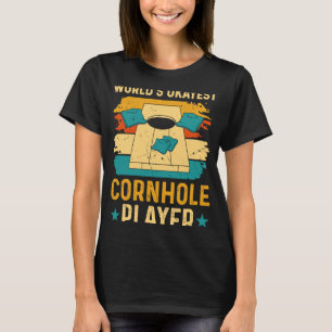 Camiseta Melhor Jogador de Cornhole do Mundo Vintage Corn H