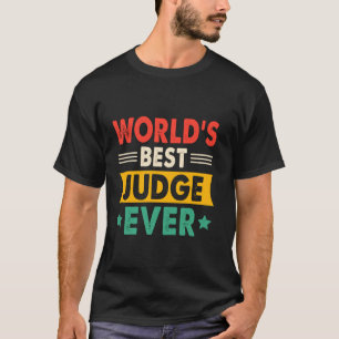 Camiseta Melhor Juiz do Mundo Já Engraçado Retro
