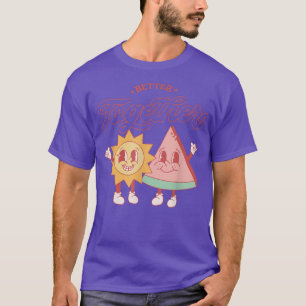 Camiseta Melhor Juntos O Engraçado Sol e Pizza Amor é Amor 