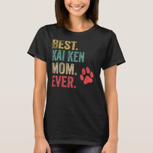 Camiseta Melhor Kai Ken Mãe de Vintage Mulheres Cão-Mãe