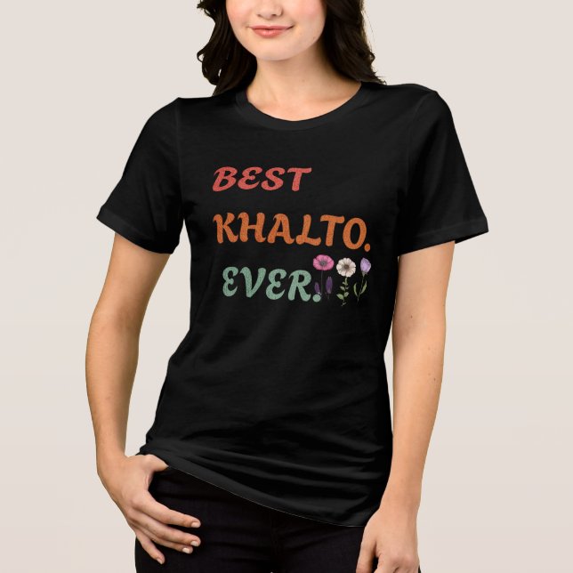 Camiseta Melhor Khalto do mundo - Presente para Caligrafia  (Frente)