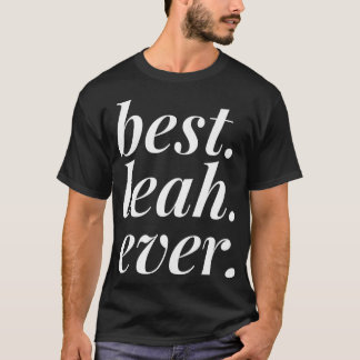 Camiseta Melhor Leah Já Nome Mulher Personalizada BFF Fr
