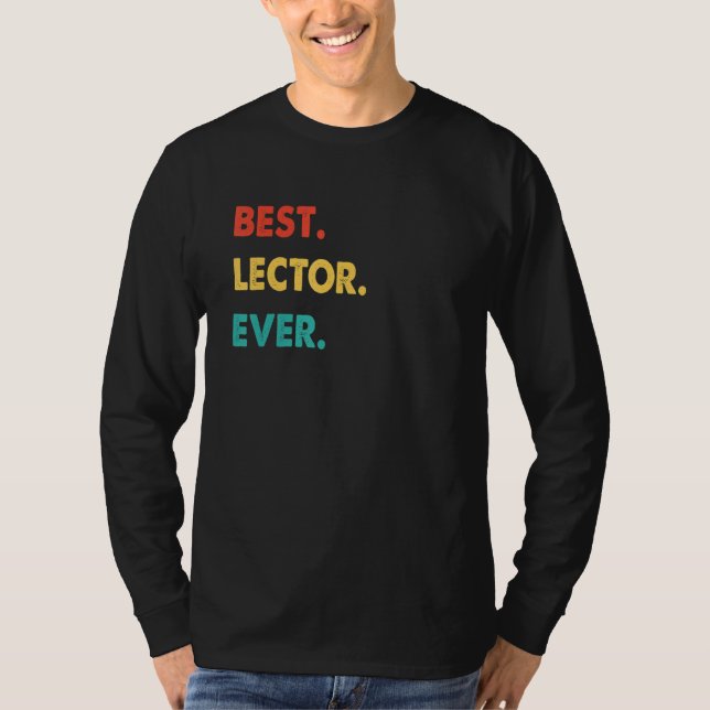 Camiseta Melhor Leitor Retro de Todos os Tempos (Frente)