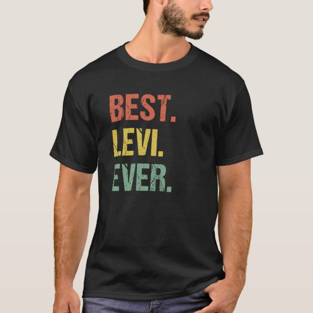 Camiseta Melhor Levi Ever Retro Name Apelido Humor (Frente)