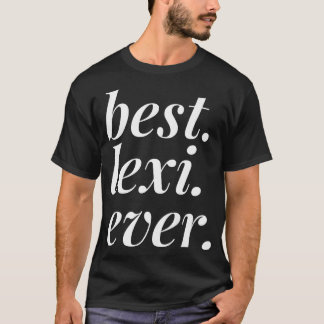 Camiseta Melhor Lexi Alguma Vez Personalizada Menina De Mul